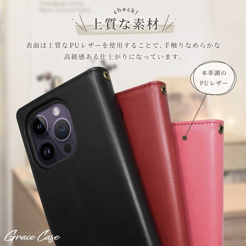 SHIZUKAWILL SHIZUKAWILL iPhone X 手帳型 グレイスケース APIPXSADR APIPXSADR