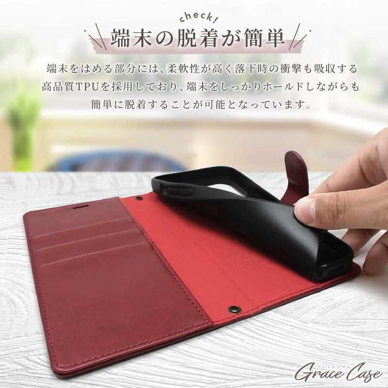 SHIZUKAWILL SHIZUKAWILL iPhone X 手帳型 グレイスケース APIPXSADR APIPXSADR