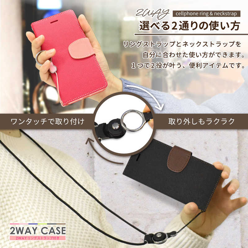 SHIZUKAWILL SHIZUKAWILL Google Pixel3a 2WAYストラップ付 手帳型 GOPI3ABL GOPI3ABL