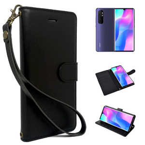 shizukawill Mi Note10 Lite �蒠�^ �O���C�X�P�[�X ���b�`�u���b�N XIMN10LSIBK