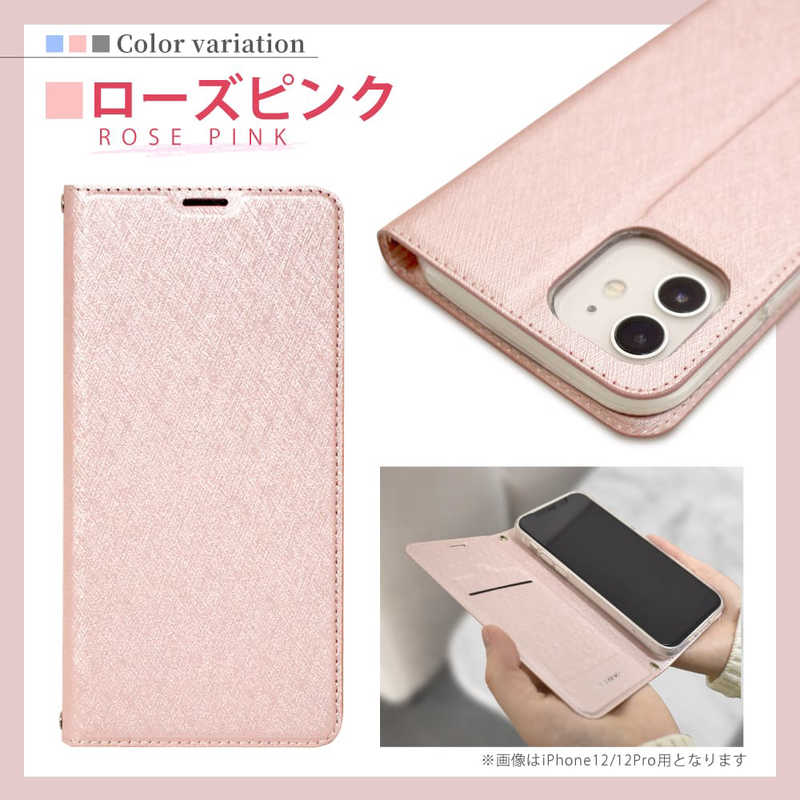 SHIZUKAWILL SHIZUKAWILL OPPO Reno3 A 手帳型 スリム手帳 Shizukawill ローズピンク OPR3ASLROPI OPR3ASLROPI