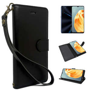 shizukawill OPPO Reno3 A 手帳型 グレイスケース Shizukawill リッチブラック OPR3ASIBK