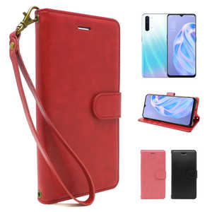 SHIZUKAWILL OPPO Reno3 A 手帳型 グレイスケース Shizukawill カージナルレッド OPR3AREQU