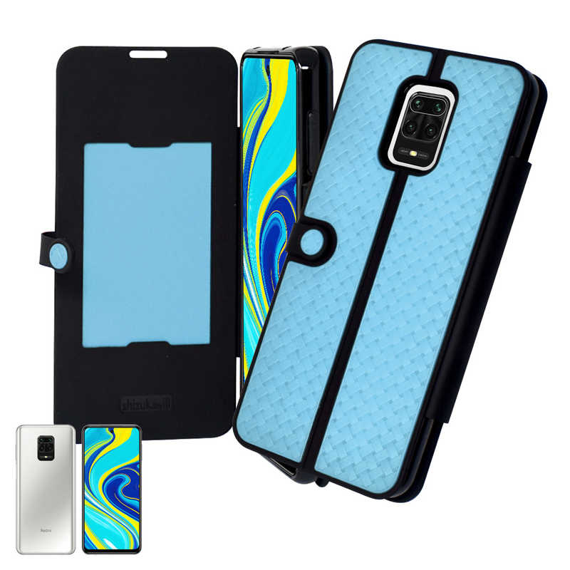 SHIZUKAWILL SHIZUKAWILL Xiaomi Redmi Note 9s 手帳型 サイメッシュ Shizukawill ブルー XIRN9SMBL XIRN9SMBL