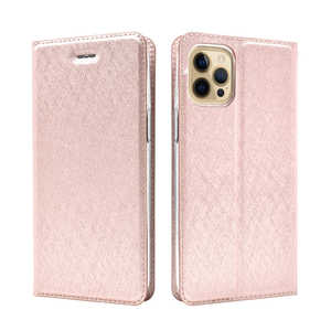 SHIZUKAWILL iPhone 12/12Pro 手帳型 スリムケース RosePink APIP12PSLROPI SHIZUKAWILL iPhone 12/12Pro 手帳型 スリムケース RosePink APIP12PSLROPI