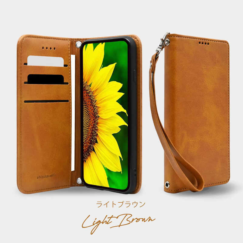 SHIZUKAWILL SHIZUKAWILL OPPO Reno3 A 手帳型 本革調 レザーケース Shizukawill ダークブラウン OPR3ADBR OPR3ADBR