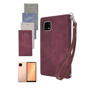 SHIZUKAWILL AQUOS sense5G sense4 4lite 4basic 手帳型 ケース アイファンデ2 クリムゾン SHAQSE4IF2CR
