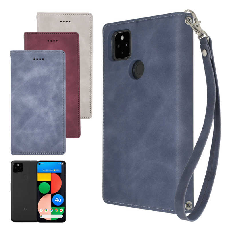 SHIZUKAWILL SHIZUKAWILL Google Pixel4a 5G 手帳型 アイファンデ2 Shizukawill ブルー GOPI4A5IF2BL GOPI4A5IF2BL