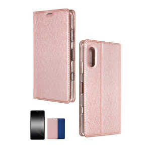 SHIZUKAWILL Xperia Ace ii 手帳型 スリムケース ローズピンク SOXACE2SLROPI