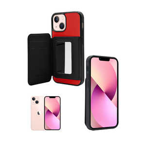 SHIZUKAWILL iPhone 13mini ミラーケース アイナ Red&Black APIP13MAYRB SHIZUKAWILL iPhone 13mini ミラーケース アイナ Red&Black APIP13MAYRB