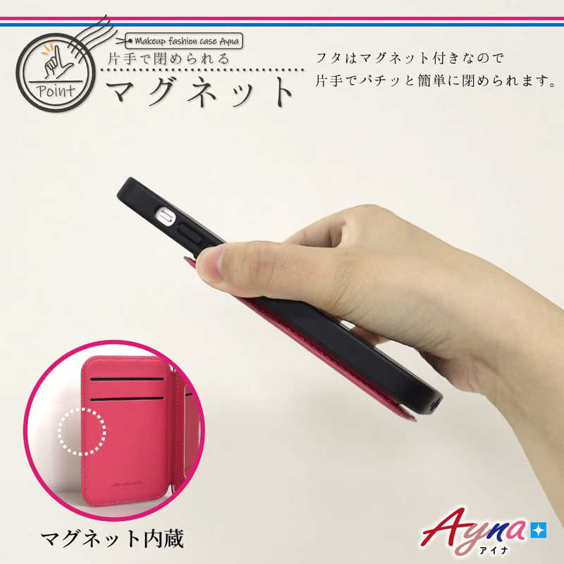 SHIZUKAWILL SHIZUKAWILL iPhone 13 ミラーケース アイナ Pink APIP13AYPI APIP13AYPI