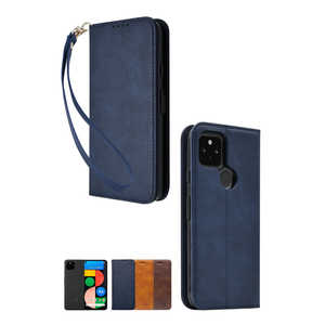SHIZUKAWILL Google Pixel4a 5G 手帳型 本革調 レザーケース Shizukawill ネイビー GOPI4A5NAVY