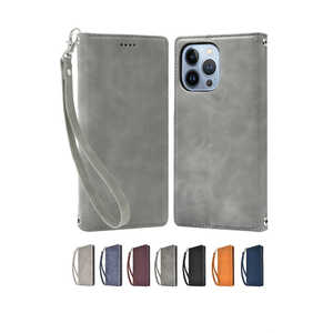 shizukawill iPhone13 Pro 手帳型 アイファンデ2 スマホケース Frosty Gray フロスティグレー色 1個入り APIP13PIF2FG
