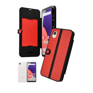 SHIZUKAWILL Galaxy A22 SC-56B 手帳型 サイメッシュ Shizukawill レッド SAGAA22MRE