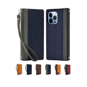 SHIZUKAWILL iPhone 13 Pro 手帳型 本革調 レザーケース Shizukawill NV×GY APIP13PBING SHIZUKAWILL iPhone 13 Pro 手帳型 本革調 レザーケース Shizukawill NV×GY APIP13PBING