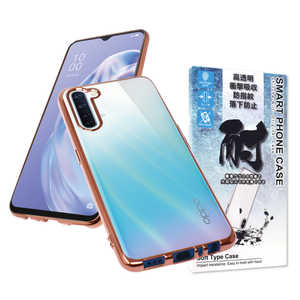 SHIZUKAWILL OPPO Reno3 A サイドメッキ クリアケース Shizukawill RS×CL OPR3ACLRO