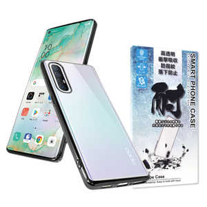 SHIZUKAWILL OPPO Reno3 サイドメッキ クリアケース Shizukawill BK×CL OPR3CLBK