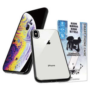 SHIZUKAWILL iPhone XS/X サイドメッキ加工 TPU クリアケース ブラック×クリア APIPXSCLBK