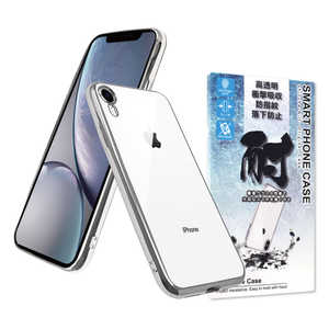 SHIZUKAWILL iPhone XR サイドメッキ加工 TPU クリアケース シルバー×クリア APIPXRCLSR