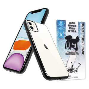 SHIZUKAWILL iPhone 11 サイドメッキ加工 TPU クリアケース ブラック×クリア APIP11CLBK