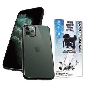 SHIZUKAWILL iPhone 11 Pro Max サイドメッキ加工 TPU クリアケース ブラック×クリア APIP11PMCLBK