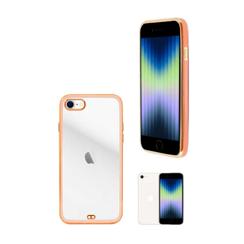 SHIZUKAWILL SHIZUKAWILL iPhone SE 第3世代/第2世代/8/7専用 サイドメッキ加工 クリアケース APIPSE2CL2PI APIPSE2CL2PI