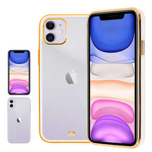 SHIZUKAWILL iPhone 11 サイドメッキ加工 クリアケース ホワイト APIP11CL2WH SHIZUKAWILL iPhone 11 サイドメッキ加工 クリアケース ホワイト APIP11CL2WH