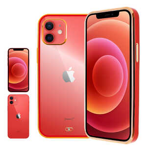 SHIZUKAWILL iPhone 12 mini サイドメッキ加工 クリアケース Red APIP12CL2RE SHIZUKAWILL iPhone 12 mini サイドメッキ加工 クリアケース Red APIP12CL2RE
