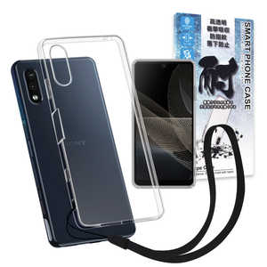 SHIZUKAWILL Xperia Ace ii ストラップホール付 TPU クリアケース クリア SOXACE2CL
