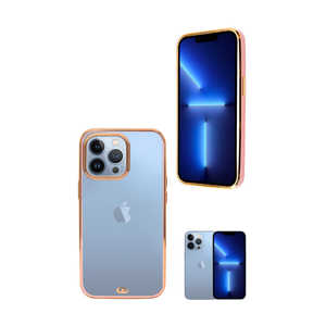 SHIZUKAWILL iPhone13 Pro サイドメッキ加工 メッキ2 クリアケース Pink(ピンク色) APIP13PCL2PI