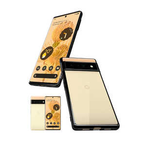 SHIZUKAWILL Google Pixel6 Pro サイドメッキ クリアケース ブラック×クリア GOPI6PCLBK