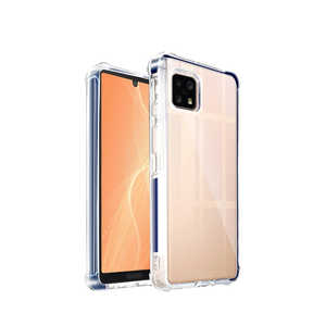 SHIZUKAWILL AQUOS sense5G sense4 4lite 4basic ケース カバー i-Shine クリアケース ブルー SHAQSE4HI2DB