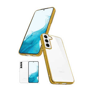 SHIZUKAWILL Galaxy S22 サイドメッキ加工 TPU クリアケース SAGAS22CLGD