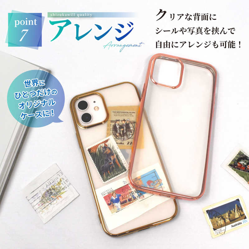SHIZUKAWILL SHIZUKAWILL Google Pixel 6a TPU サイドメッキ加工 クリアケース シルバークリア GOPI6ACLSR GOPI6ACLSR