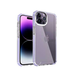 SHIZUKAWILL iPhone14 Pro i-Shine アイシャイン クリアケース Purple (パープル) 1個入り APIP14PHI2PU