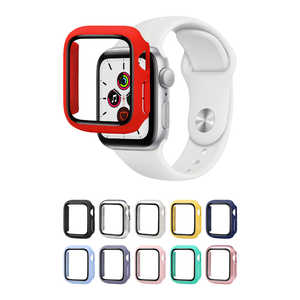 SHIZUKAWILL Apple Watch SE2 / SE / 4 / 5 / 6 40mm 保護カバー レッド APWA40CVRE