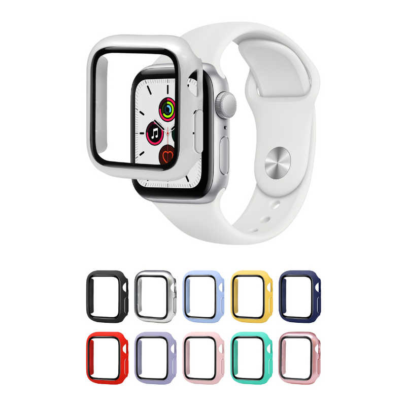 SHIZUKAWILL SHIZUKAWILL Apple Watch SE2 / SE / 4 / 5 / 6 44mm 保護カバー ホワイト APWA44CVWH APWA44CVWH