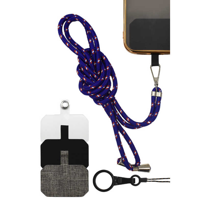 SHIZUKAWILL SHIZUKAWILL スマホショルダーストラップスタイルコネクト フレンチブルー Shizukawill ACSTSCJUMBLE10 ACSTSCJUMBLE10