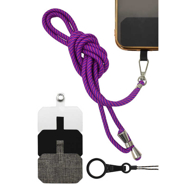 SHIZUKAWILL SHIZUKAWILL スマホショルダーストラップスタイルコネクト ミックスブルー Shizukawill ACSTSCJUMBLE11 ACSTSCJUMBLE11