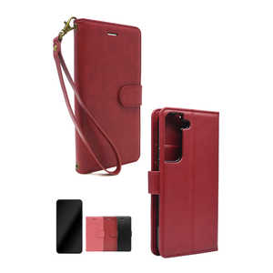 shizukawill Galaxy S22 SC-51C SCG13 手帳型 グレイスケース Shizukawill カージナルレッド SAGAS22REQU