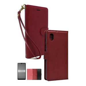 SHIZUKAWILL Xperia Ace iii SO-53C SOG08 A203SO グレイス 手帳型ケース レッド SOXACE3REQU