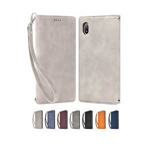 SHIZUKAWILL Xperia Ace iii SO-53C SOG08 A203SO アイファンデ2 手帳型ケース グレー SOXACE3IF2GR