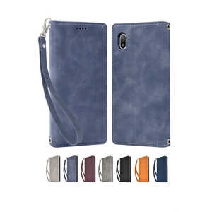 SHIZUKAWILL Xperia Ace iii SO-53C SOG08 A203SO アイファンデ2 手帳型 ケース ブルー SOXACE3IF2BL
