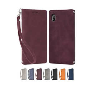 SHIZUKAWILL Xperia Ace iii SO-53C SOG08 A203SO ケース 手帳型 スマホケース アイファンデ2 クリムゾン SOXACE3IF2CR