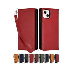 SHIZUKAWILL iPhone13 手帳型 本革調ケース レッド APIP13RED SHIZUKAWILL iPhone13 手帳型 本革調ケース レッド APIP13RED