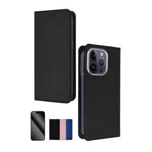 SHIZUKAWILL iPhone14 Pro スリム 手帳型 スマホケース Black 黒色 1個入り APIP14PSLBK SHIZUKAWILL iPhone14 Pro スリム 手帳型 スマホケース Black 黒色 1個入り APIP14PSLBK