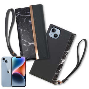 shizukawill iPhone14 Plus �蒠�^ �A�C�t�@���f �X�}�z�P�[�X �X�g���b�v�z�[�� �X�g���b�v�t BLACK 1���� APIP14MCABK