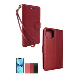 SHIZUKAWILL iPhone13 手帳型 グレイスケース ストラップ付き ストラップホール カージナルレッド APIP13REQU SHIZUKAWILL iPhone13 手帳型 グレイスケース ストラップ付き ストラップホール カージナルレッド APIP13REQU