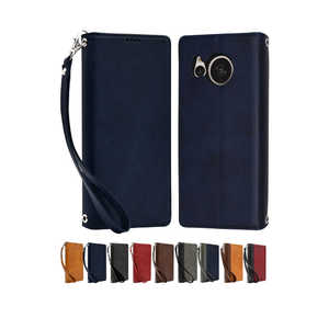 SHIZUKAWILL AQUOS sense7 手帳型 本革調ケース ネイビー SHAQSE7NAVY SHIZUKAWILL AQUOS sense7 手帳型 本革調ケース ネイビー SHAQSE7NAVY