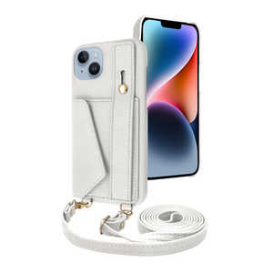 shizukawill iPhone14 Plus �V�����_�[�P�[�X �A�C�t�@���f5 �X�g���[�g���[�h �X�m�[�z���C�g APIP14MIF51WH